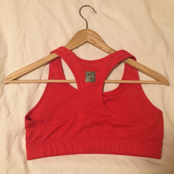 Bright red Nike sports bra - Picture 3 of 3